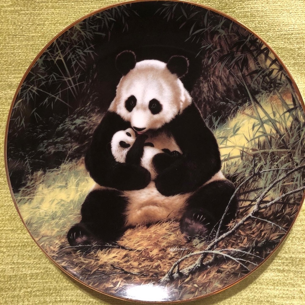 2for20🟠Vintage Plate by Bradex - Panda 1988